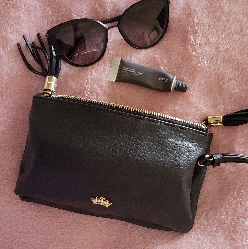 Classic Crown Juicy Couture Leather Wristlet